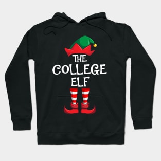 College Elf Matching Family Christmas Hoodie